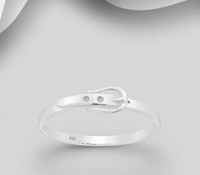 925 Sterling Silver Belt Ring