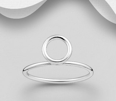 925 Sterling Silver Circle Ring