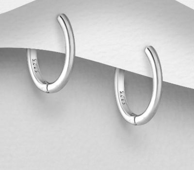 925 Sterling Silver Hoop Earrings