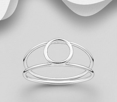 925 Sterling Silver Circle Ring