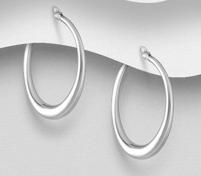 925 Sterling Silver Hoop Earrings