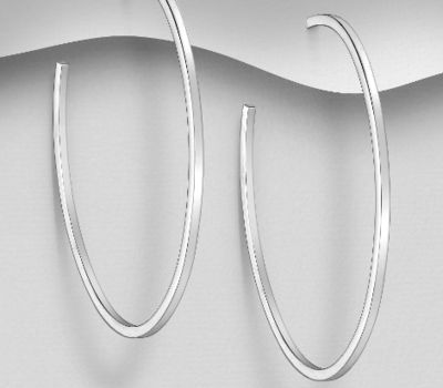 925 Sterling Silver Push-Back Earrings