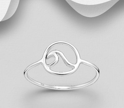 925 Sterling Silver Wave Ring