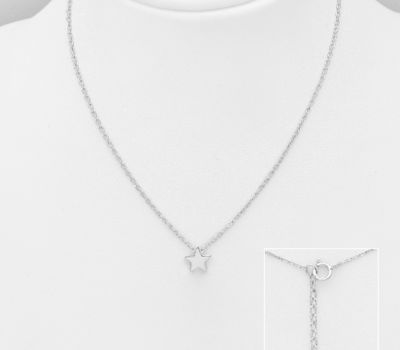 925 Sterling Silver Star Necklace