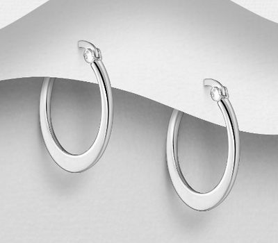 925 Sterling Silver Hoop Earrings