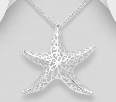 925 Sterling Silver Starfish Pendant