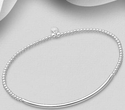 925 Sterling Silver Stretch Bracelet