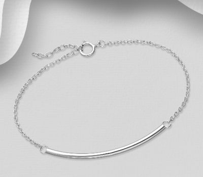 925 Sterling Silver Bar Bracelet