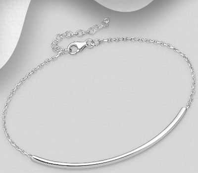 925 Sterling Silver Bar Bracelet