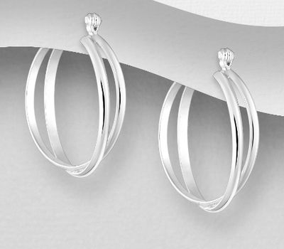 925 Sterling Silver Hoop Earrings