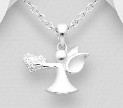 925 Sterling Silver Angel Pendant