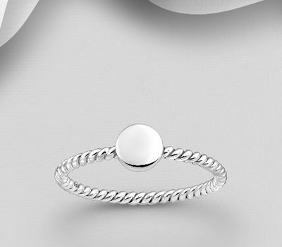 925 Sterling Silver Circle Ring