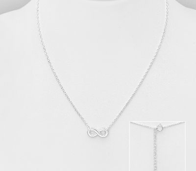 925 Sterling Silver Infinity Necklace