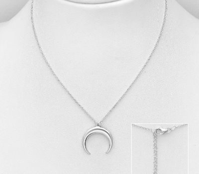 925 Sterling Silver Horn Necklace