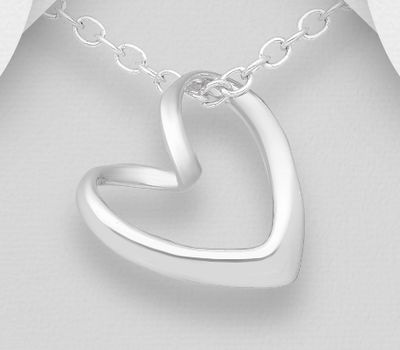 925 Sterling Silver Heart Pendant