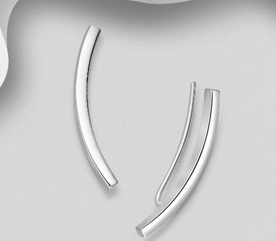 925 Sterling Silver Bar Ear Pins