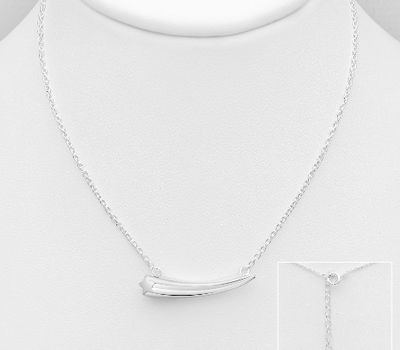 925 Sterling Silver Shooting Star Necklace