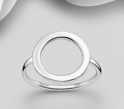 925 Sterling Silver Circle Ring