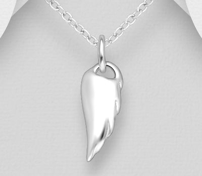 925 Sterling Silver Angel Wings Pendant