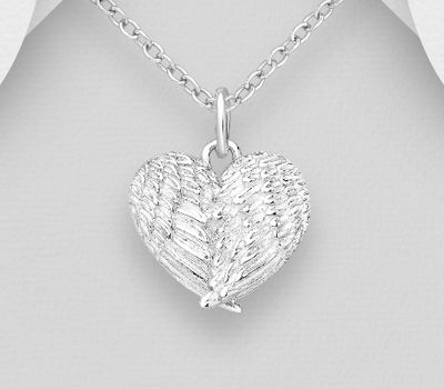 925 Sterling Silver Angel Wings Pendant