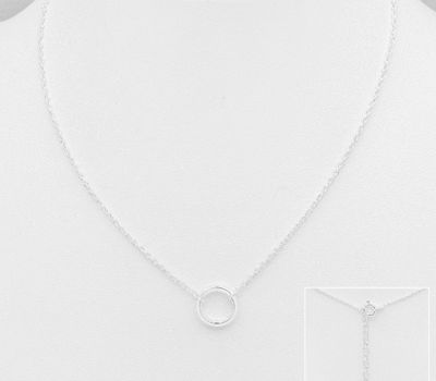 925 Sterling Silver Circle Necklace