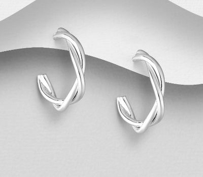 925 Sterling Silver Push Back Earrings