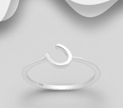 925 Sterling Silver Horseshoe Ring