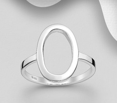 925 Sterling Silver Oval Ring