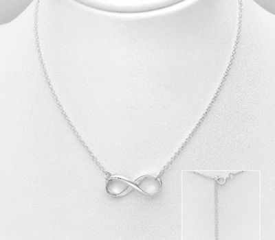 925 Sterling Silver Infinity Necklace