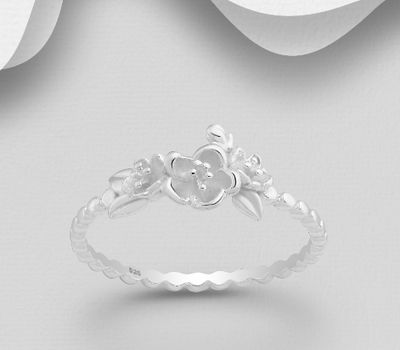 925 Sterling Silver Flower Ring