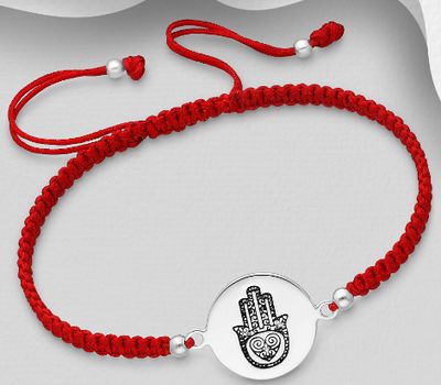 925 Sterling Silver Hamsa Bracelet