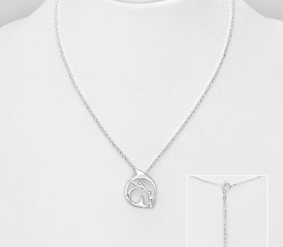 925 Sterling Silver Dolphin Necklace