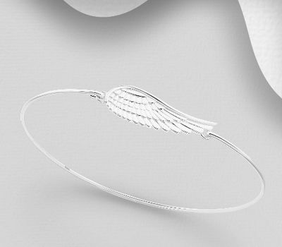 925 Sterling Silver Angel Wings Bracelet