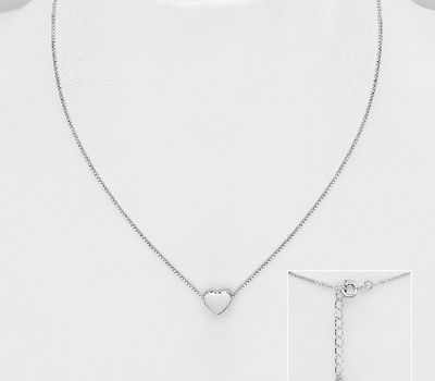 925 Sterling Silver Heart Necklace