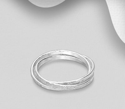 925 Sterling Silver Interlock Ring