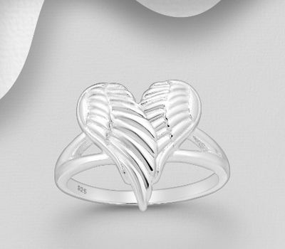 925 Sterling Silver Wings Ring