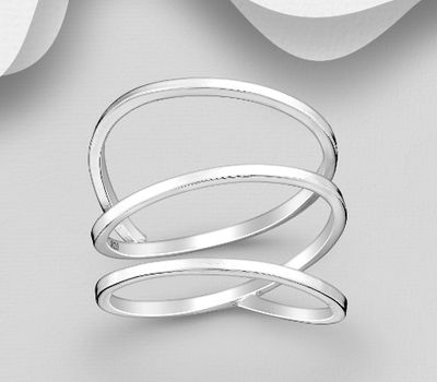 925 Sterling Silver Layered Ring