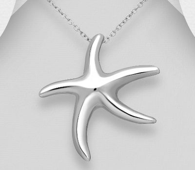 925 Sterling Silver Starfish Pendant