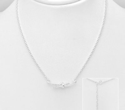 925 Sterling Silver Knot Necklace