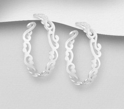 925 Sterling Silver Hoop Earrings