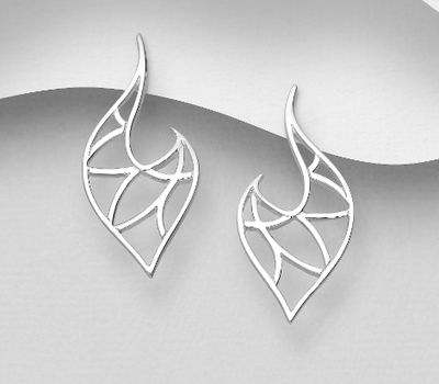 925 Sterling Silver Push-Back Earrings