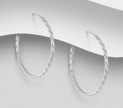 925 Sterling Silver Hoop Earrings