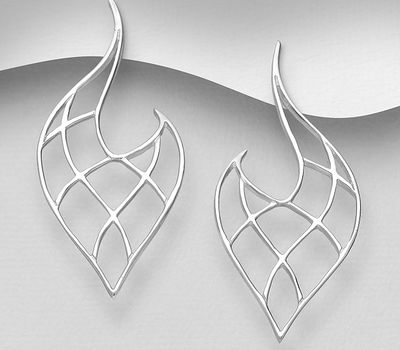 925 Sterling Silver Push-Back Earrings