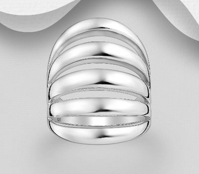 925 Sterling Silver Layered Ring