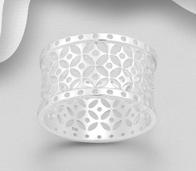 925 Sterling Silver Pattern Ring