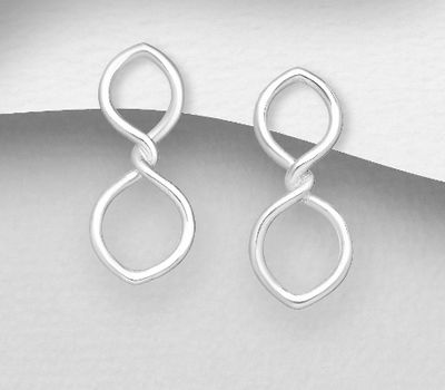 925 Sterling Silver Push-Back Earrings