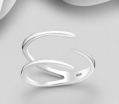 925 Sterling Silver Adjustable Ring