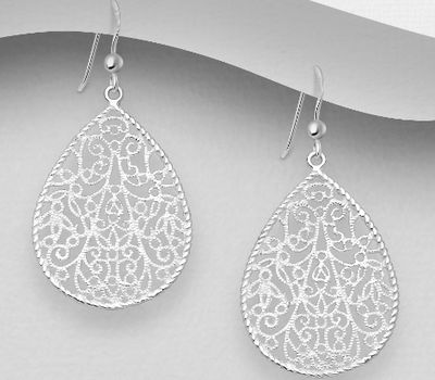 925 Sterling Silver Swirl Earrings