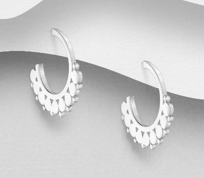 925 Sterling Silver Push-Back Earrings