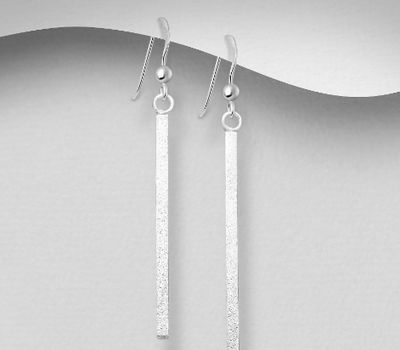 925 Sterling Silver Bar Earrings